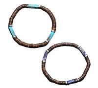 YSJCHEBS Confezione da 2 Bracciali di Perle, Bracciali Semplici E alla Moda, Unisex, Gioielli Personalizzati, Bracciali per Coppia, Gioielli per Abbigliamento