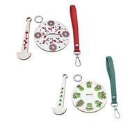 YSJCHEBS Confezione da 2 Cancelli da Polso, Cancelli in Legno, Porta Filati da Polso Portatile, Porta Filati da Polso Portatile