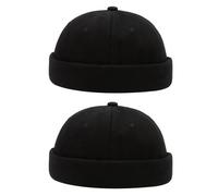 YSJCHEBS Confezione Da 2 Cappelli Neri, Cappelli Da Uomo, Cappelli Con Teschio Da Uomo, Unisex, Cappelli Di Tendenza, Cappelli, Cappelli Traspiranti Regolabili