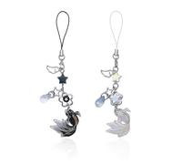 YSJCHEBS Confezione da 2 Catene per Cellulari Koi, Catene per Cellulari alla Moda, Catene per Cellulari in Stile Cinese, Graziose Catene per Cellulari, Catene Creative per Cellulari