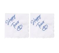 YSJCHEBS Confezione Da 2 Fazzoletti Da Sposa, Fazzoletti Ricamati E Dolci