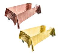 YSJCHEBS Confezione da 2 Tovaglie Lucide, Decorazioni per La Tavola di Compleanno, Tovaglia di Compleanno, Decorazioni di Compleanno per Donne, Decorazioni Rosa per Le Feste