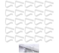 YSJCHEBS Confezione da 25 Fermatovaglie, Fermatovaglie Trasparenti, Fermatovaglie Plastica, Fermatovaglie Antiscivolo, Fermatovaglie Fissaggio, Accessori Tavola, Forniture Arredo