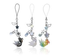 YSJCHEBS Confezione da 3 Catene per Telefoni, Ciondolo per Telefono e Borsa, Gioielli per Telefono