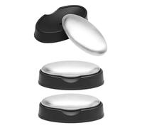 YSJCHEBS Confezione da 3 Saponi Deodoranti, Sapone in Acciaio Inossidabile, Portasapone in Acciaio Inossidabile, Sapone Deodorante, Sapone in Metallo, Sapone in Acciaio Inossidabile Spazzolato