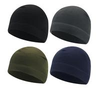 YSJCHEBS Confezione Da 4 Berretti In Tinta Unita, Cappello Invernale Caldo Antivento, Cappello In Caldo Pile, Cappello Da Corsa Per Uomo E Donna, Cappello Da Sci Traspirante E Comodo