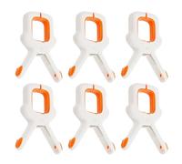 YSJCHEBS Confezione da 6 Mollette per Bucato, Clip per Trapunta, Clip per Telo Mare, Clip in Plastica, Clip Antivento, Mollette per Bucato, Clip Multifunzionali, Accessori per La Casa