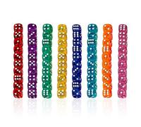 YSJCHEBS Confezione da 80 Dadi Colorati, Dadi Acrilici, Dadi Creativi, Accessori per Giochi Interattivi, Dadi per Giochi di società