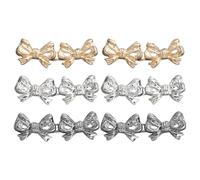 YSJCHEBS Fibbia in Vita con Fiocco da 6 Pezzi, Fibbia in Vita in Metallo Rimovibile, Tenditore in Vita per Jeans, Fibbia di Regolazione della Vita, Decorazione degli Accessori in Vita dei Pantaloni