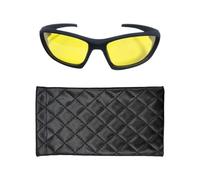 YSJCHEBS Occhiali Da Guida Notturni Da 1 Pezzo, Borsa Per Occhiali Neri Da 1 Pezzo, Occhiali Da Sole Classici Alla Moda, Occhiali Sportivi Unisex Da Notte Per Esterni