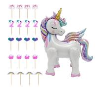 YSJCHEBS Palloncino Dolce da 1 Pezzo, Set da 20 Pezzi Fodere per Torta Piccole, Palloncini per Feste, Decorazioni per Feste per Ragazze, Decorazioni di Compleanno, Palloncini Foil Principessa