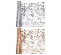 YSJCHEBS Runner da Tavolo Decorativo 2 Pezzi, Runner da Tavolo Lucido, Stile Semplice, Runner da Tavolo, Decorazione da Tavolo, Adatto per Ricevimenti, Feste E Matrimoni