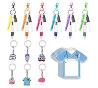 YSJCHEBS Set di Penne per Infermiere da 30 Pezzi, 1 Set di Blocco Note, Accessori per Infermiere, Set di Accessori per Badge per Infermiere, Penna Portachiavi, Portachiavi Penna, Penna Colorata