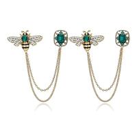 YSJCHEBS Spille con Api da 2 Pezzi, Spille Vintage, Spille con Strass, Spille Decorative per Abbigliamento, Spille da Donna Elei