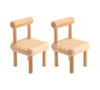 YSJCHEBS Supporto per Sedia in Legno da 2 Pezzi, Supporto per Mini Sedia, Supporto per Telefono Cellulare, Supporto dal Design Creativo, Supporto per Sedia Piccola Portatile, Decorazione da Tavolo