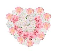 YSJCHEBS Teste di Rose Artificiali da 40 Pezzi, Rose Simulate, Fiori Decorativi Fai-da-Te Fatti A Mano, Adatti per Decorare Centri Commerciali, Feste, Case E Matrimoni