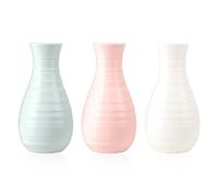 YSJCHEBS Vasi in 3 Pezzi, Vasi Semplici Creativi, Vasi in Ceramica, Ornamenti da Tavolo, Contenitori per Composizioni Floreali per La Decorazione Dell'Home Office