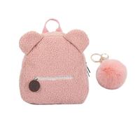 YSJCHEBS Zaino In Peluche E Portachiavi Con Palla Di Pelo, Borsa Per Ragazze, Zaino Di Grande Capacità, Adatto Per La Scuola, I Viaggi E Le Attività All'Aperto