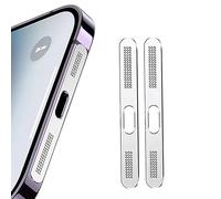 YSJJZRL 1 Set/2 Pz Altoparlante Rete Metallica Anti Polvere Adesivo Adesivo Telefono Antipolvere Net Adesivi per iPhone 14 13 12 (Blu)