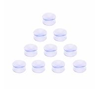 YSJJZRL 10 PCS 3.5cm Ventose a Doppia Faccia Ventosa in plastica PVC Trasparente Senza Tracce Ventose durevoli per paraurti da Tavolo in Vetro, distanziatori da Tavolo in Vetro e Altro