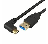 YSJJZRL 3A 20 cm plaqué or USB 3.0 Type C mâle vers USB Type A 2.0 mâle Câble de Charge Rapide et de synchronisation de données(Stragiht to Degree)