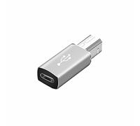 YSJJZRL Adattatore da USB Tipo C a USB Tipo B, Connettore Convertitore Stampante da USB-C Femmina a USB-B Maschio, per Pianoforte Elettrico Scanner Stampanti-Grigio
