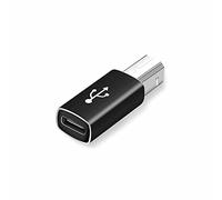 YSJJZRL Adattatore da USB Tipo C a USB Tipo B, Connettore Convertitore Stampante da USB-C Femmina a USB-B Maschio, per Pianoforte Elettrico Scanner Stampanti-Nero