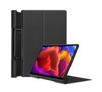 YSJX Custodia rigida portatile pieghevole for tablet, in pelle PU compatibile con Lenovo Yoga Tab J706f da 11 pollici(Nero)