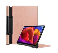 YSJX Custodia rigida portatile pieghevole for tablet, in pelle PU compatibile con Lenovo Yoga Tab J706f da 11 pollici(Rose Gold)