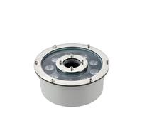 YSJX Lampade da Esterno 4-Pack, LED Fountain Light Spotlight, DC24V Landscape Pool Underwater Light Medium Hole Stainless Steel Lampade da Paesaggio(Cold White,24W)