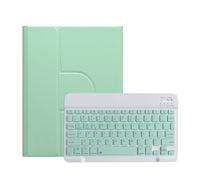 YSJX Square/round Keycap Keyboard 360° Rotating Protective Case Suitable for iPad 10th-Gen 10.9 inch 2022(Fresh Green+Keyboard)