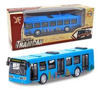 YskerrigToy Autobus Giocattolo, Auto Giocattolo Bambino Mini Bus Modello Pull-Back Veicoli Bus Giocattolos Mini Macchinine Giocattolos Educativo Regalo di Compleanno per Bambini (Blu)