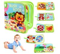 YskerrigToy Busy Board Montessori Libro Interattivo, Busy Board Giocattolo Montessori per Bambini, Fattoria Animali Quiet Book Sensoriale Educativo, Giocattoli da Viaggio per Bambini Piccoli