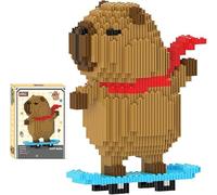 YskerrigToy Capybara Mattoncini da Costruzione, Micro Costruzioni Animals Micro Blocchi Set 3D Puzzle Cartoni Animati Mini Building Set Animali Giocattolo da Costruire Regalo Compleanno per Bambini