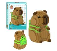 YskerrigToy Capybara Mattoncini da Costruzione, Micro Costruzioni Animals Micro Blocchi Set 3D Puzzle Cartoni Animati Mini Building Set Animali Giocattolo da Costruire Regalo per Bambini Compleanno