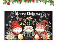 YskerrigToy Zerbini Natalizi, Tappeto Natalizio, Tappetini Natalizio Ingresso, Decorazione Casa Zerbino, Tappeto Assorbente Antiscivolo, Ideale per Interni ed Esterni, Tappetini Natalizio Ingresso-A