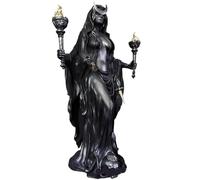 YSKMHQ L'incantevole statua della strega, decorazione gotica che si illumina al buio, statuetta in resina dipinta a mano, da collezione per altare, mensola e decorazione di Halloween, perfetta per gli