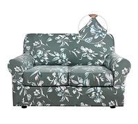 YSLLIOM Copridivano Elasticizzato con Copricuscini, Copridivano Antiscivolo a Due posti con Copricuscino Separato per Animali Domestici, Cani (2 posti,verde)