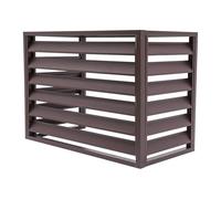 Yslopeno Copri Condizionatore da Esterno, Copertura per Condizionatore, Griglia Condizionatori d'Aria in Alluminio, Copertura per Pompa di Calore, Recinzione for Condizionatore d'Aria(110x60x80cm)