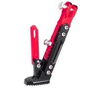 YSNFDN Cavalletto per Moto per Ducati DesertX Rally, Alluminio CNC Cavalletto Laterale per Gambe Supporto Laterale per Cavalletto Regolabile Moto Accessori,D Red