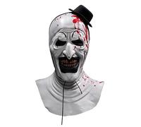YSOCKS 50 * 35 * 35 cm Horror Terrifier Art The Clown Mask Cosplay Creepy Bloody Demon Evil Joker Cappello in lattice Casco Halloween
