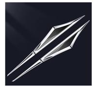 YSOLDA Adesivo Stemma Auto per Mazda CX-30 CX30 CX 30 2019-2024, Impermeabile 3D Lato Distintivo Emblema Decal Decorativo Esterno Styling Accessori,B/Silver~Black