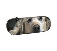 YsoLda Astuccio per matite, astuccio per penne Astuccio portatile in pelle per ufficio scolastico, adorabile cane Labrador