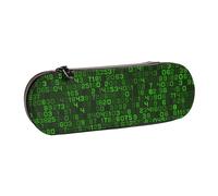 YsoLda Astuccio per matite, astuccio per penne Astuccio portatile in pelle per ufficio scolastico, codice computer decimale verde programmatore