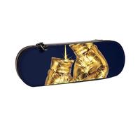 YsoLda Astuccio per matite, astuccio per penne Astuccio portatile in pelle per ufficio scolastico, guantoni da boxe dorati