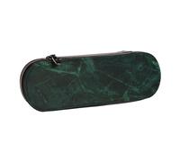YsoLda Astuccio per matite, astuccio per penne Astuccio portatile in pelle per ufficio scolastico, motivo marmo verde