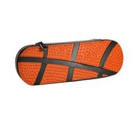 YsoLda Astuccio per matite, astuccio per penne Astuccio portatile in pelle per ufficio scolastico, pallacanestro linea nera