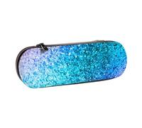 YsoLda Astuccio per matite, astuccio per penne Astuccio portatile in pelle per ufficio scolastico, punto con paillettes glitterate