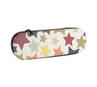 YsoLda Astuccio per matite, astuccio per penne Astuccio portatile in pelle per ufficio scolastico, superficie colorata a forma di stella