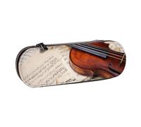 YsoLda Astuccio per matite, astuccio per penne Astuccio portatile in pelle per ufficio scolastico, violino